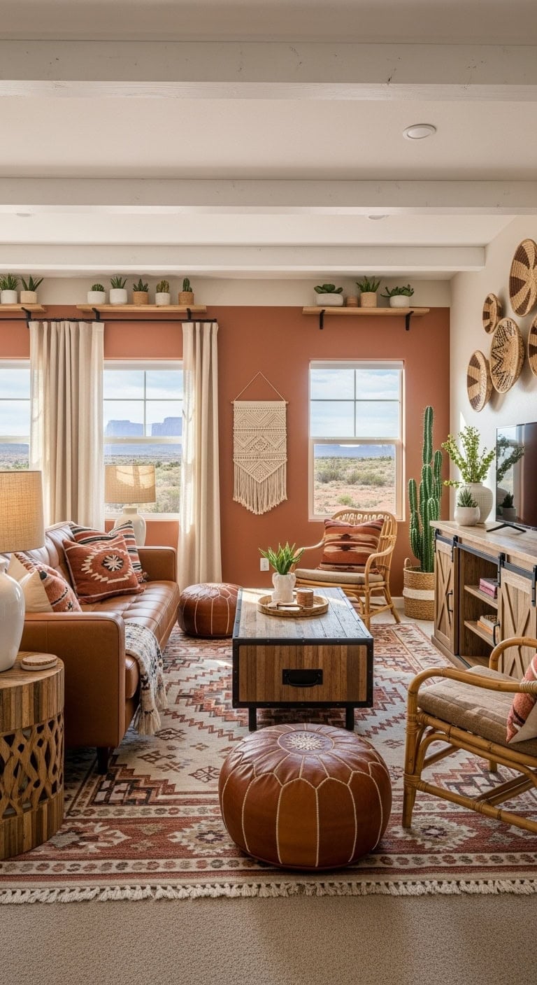 southwestern cozy terracotta retreat