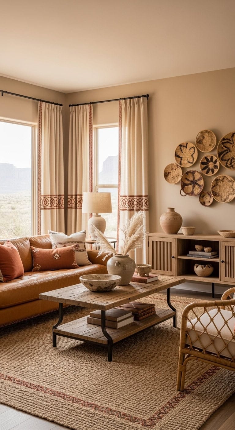 southwestern warm adobe decor