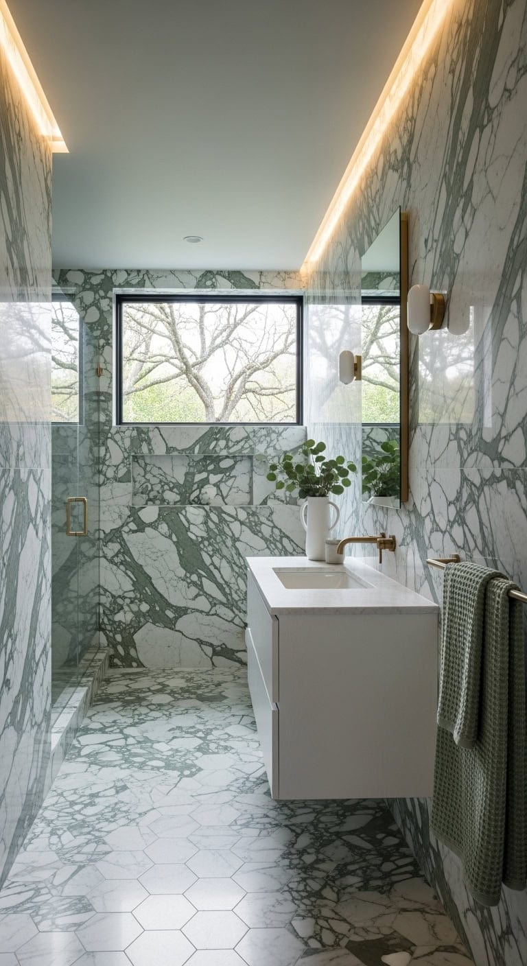 spa worthy sage marble minimalism