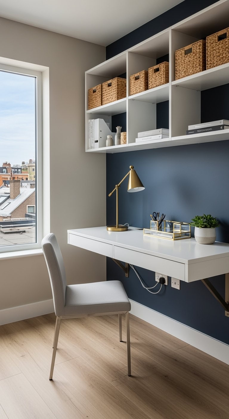 space saving stylish wall desk