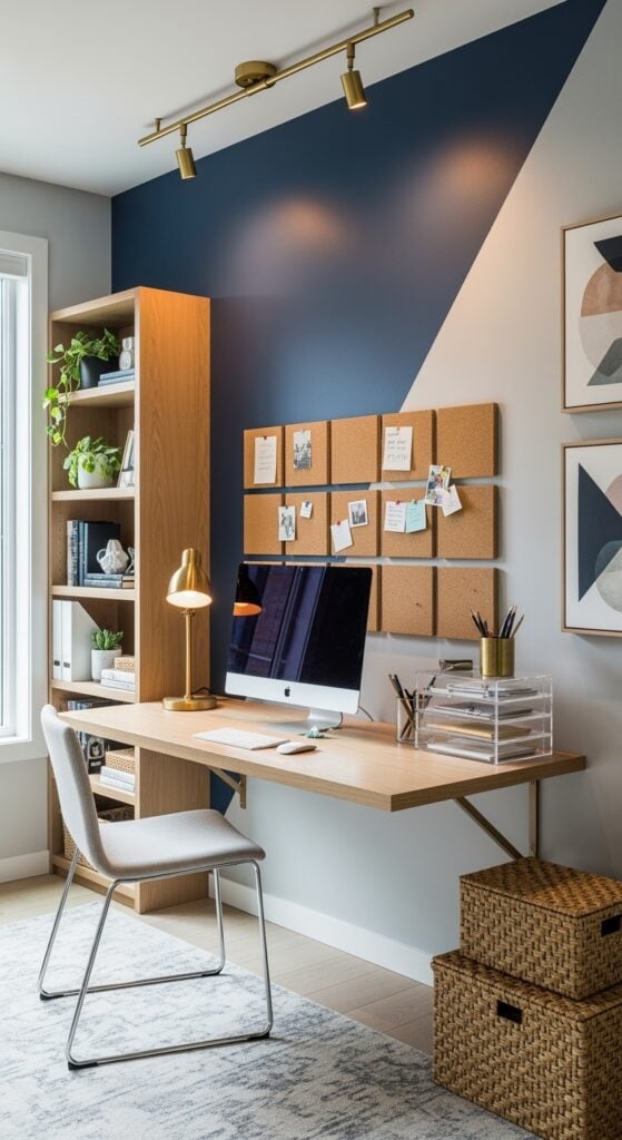 23 Beautiful Home Office Wall Decor Ideas