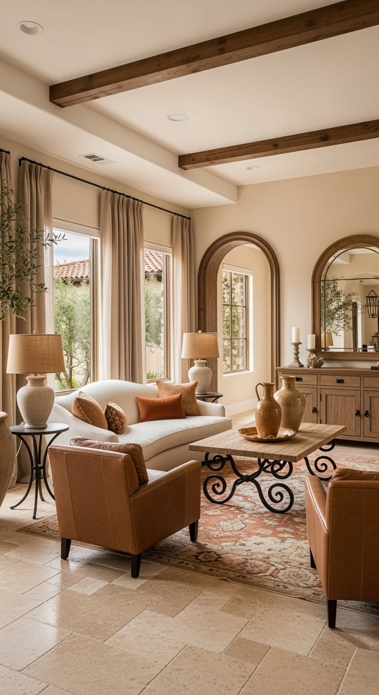 sun drenched mediterranean villa vibe