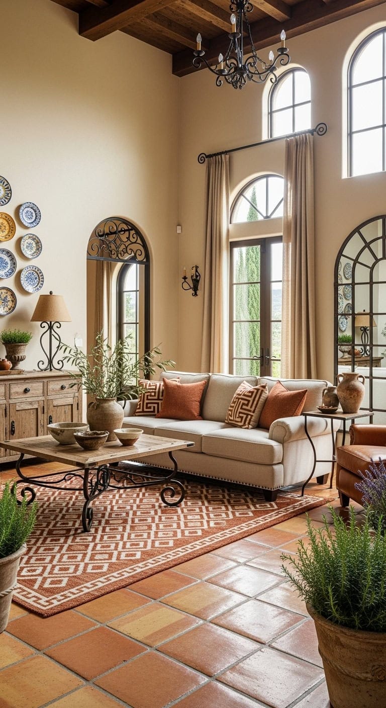 sun soaked mediterranean terracotta retreat