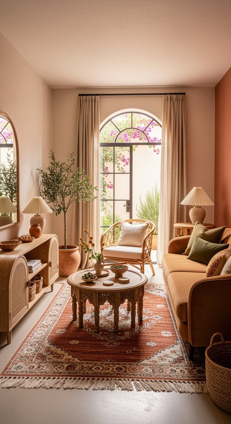 sun soaked terracotta mediterranean retreat