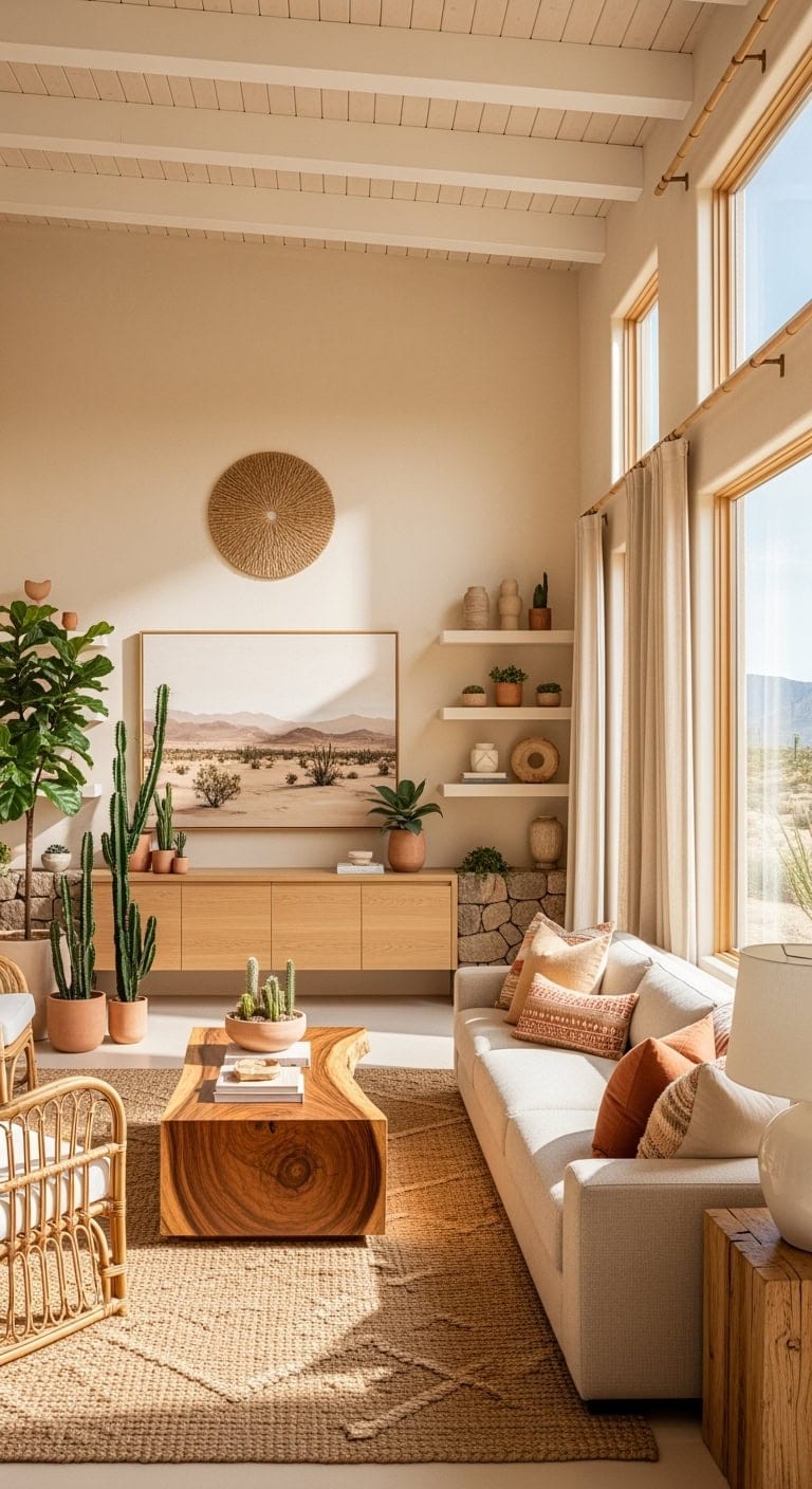 sun washed beige desert modern