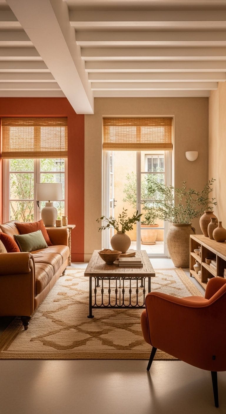 sun washed terracotta mediterranean retreat