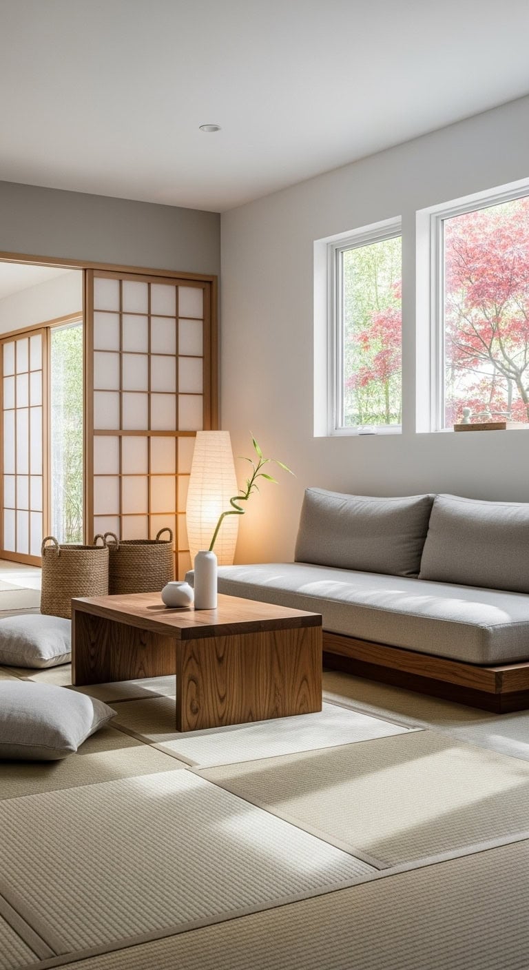 tatami inspired minimalist low seating