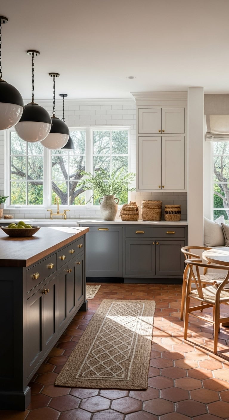 terra cotta mediterranean modern kitchen