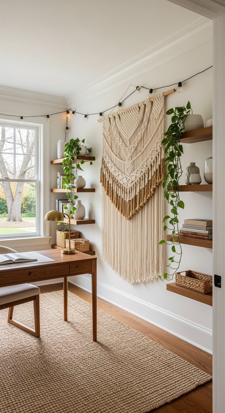 textile centered cozy neutral decor