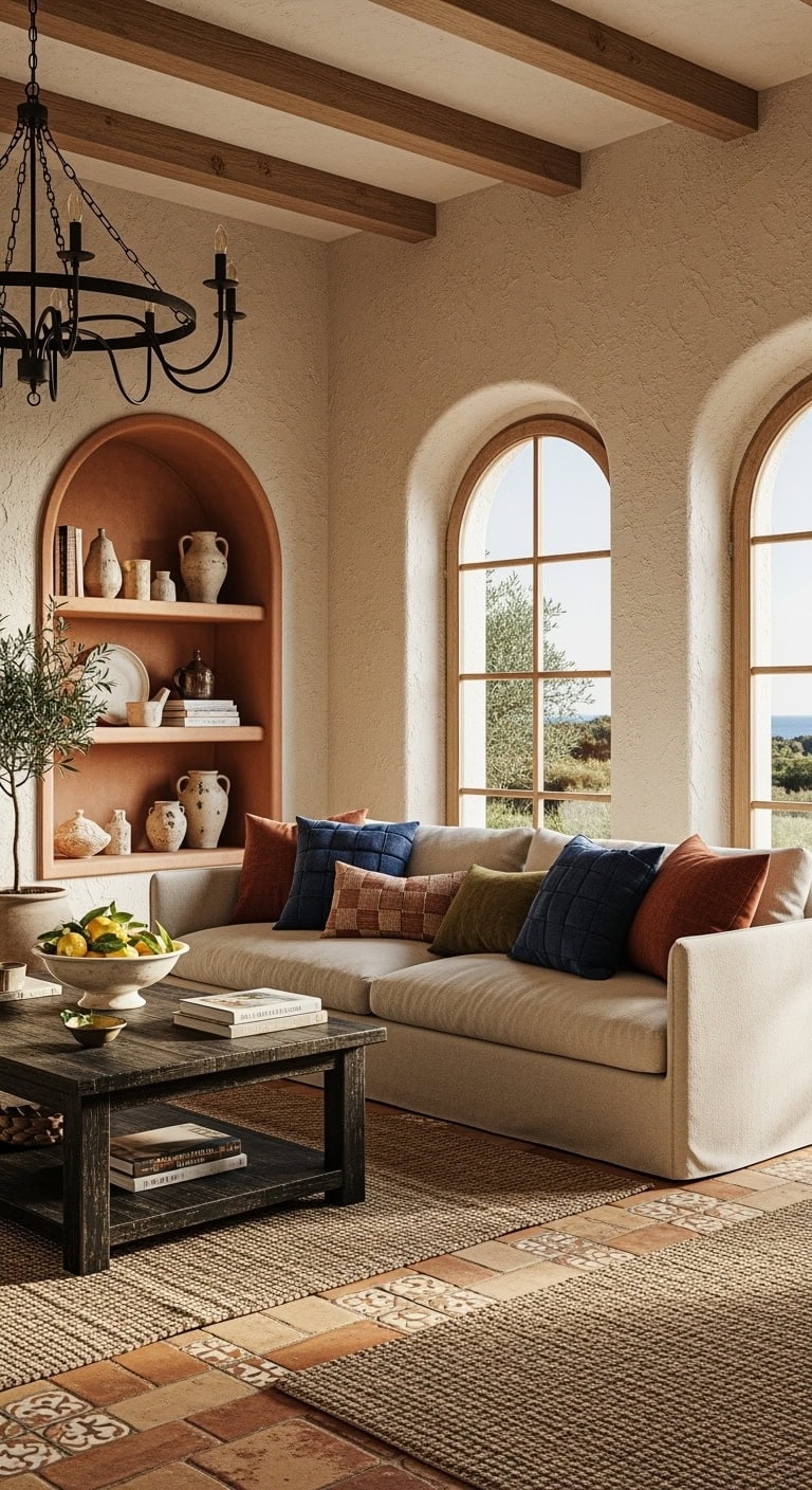 textured beige mediterranean terracotta