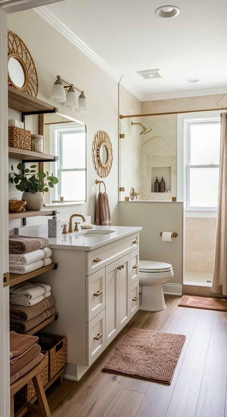 timeless cozy modern bathroom