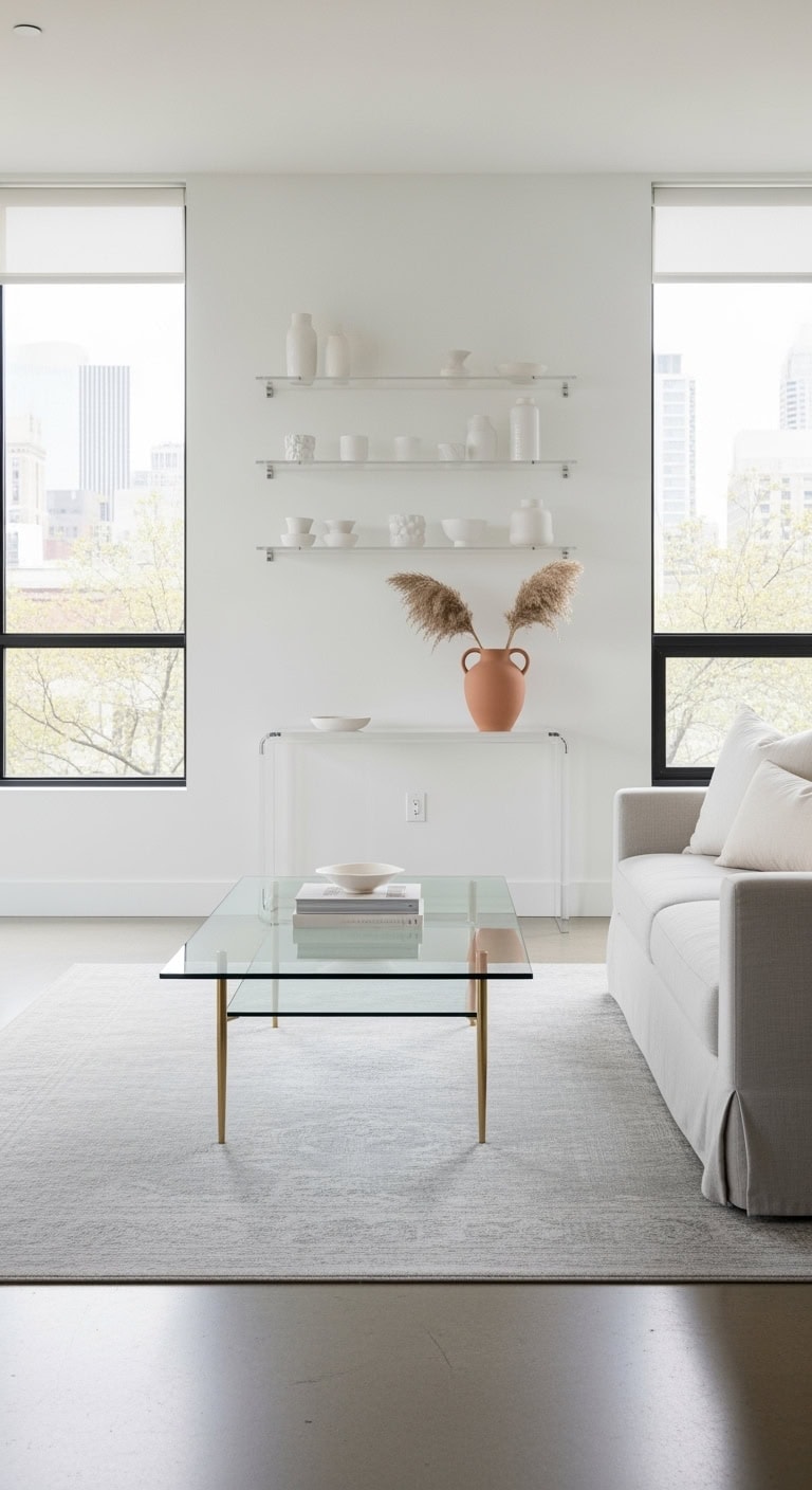 transparent furniture elevates small spaces