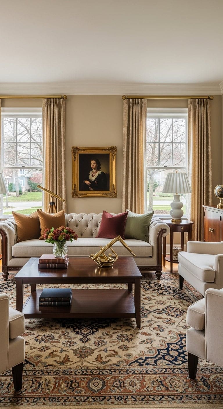 tufted beige sofa ensemble