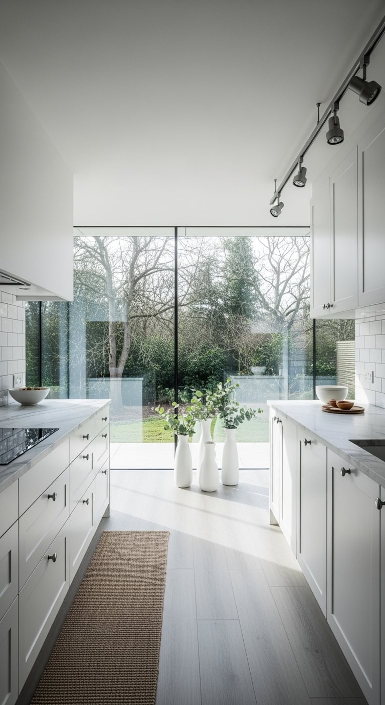 unobstructed minimalist kitchen view