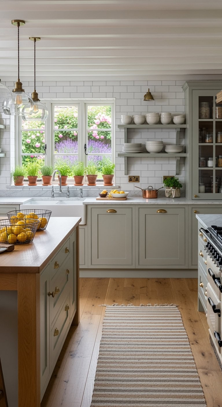 updated british cottage kitchen