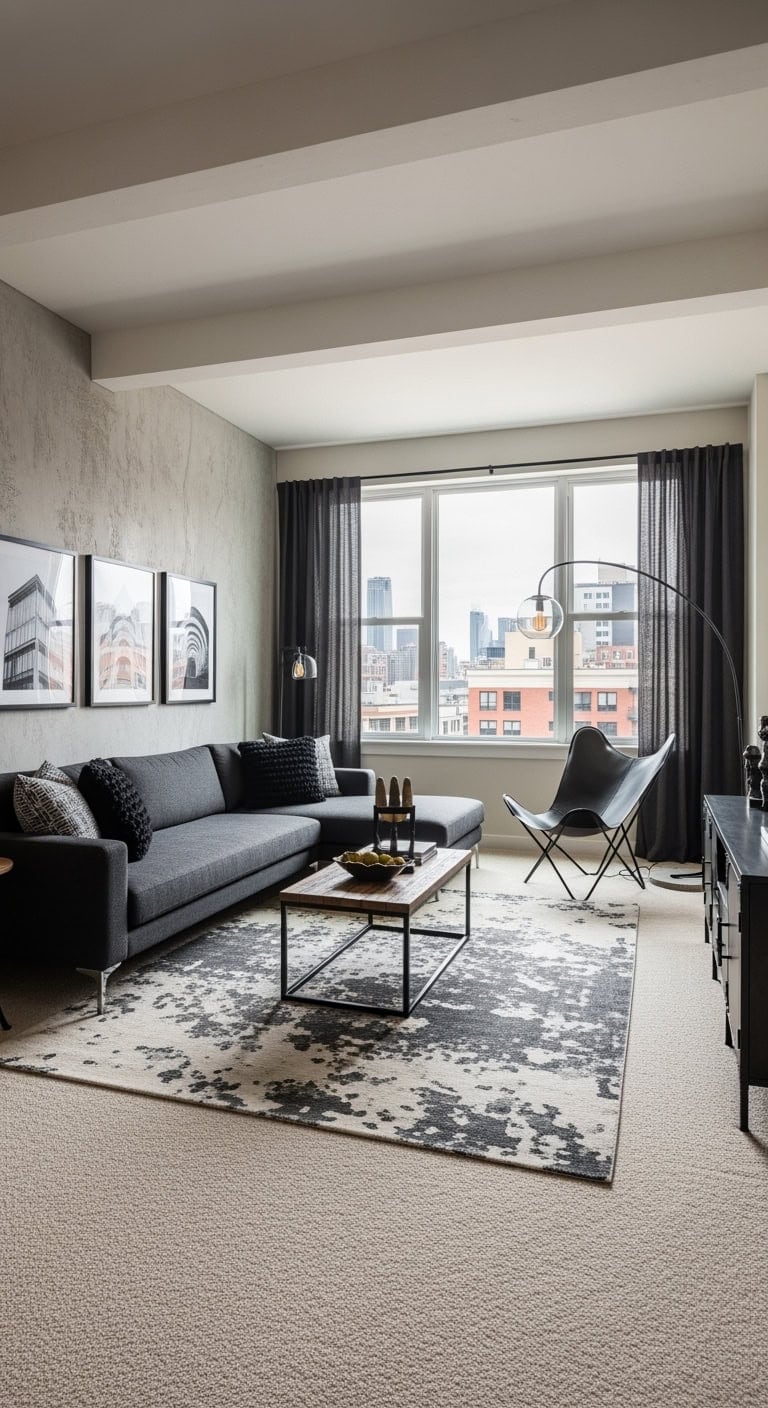 urban loft inspired neutral contrast