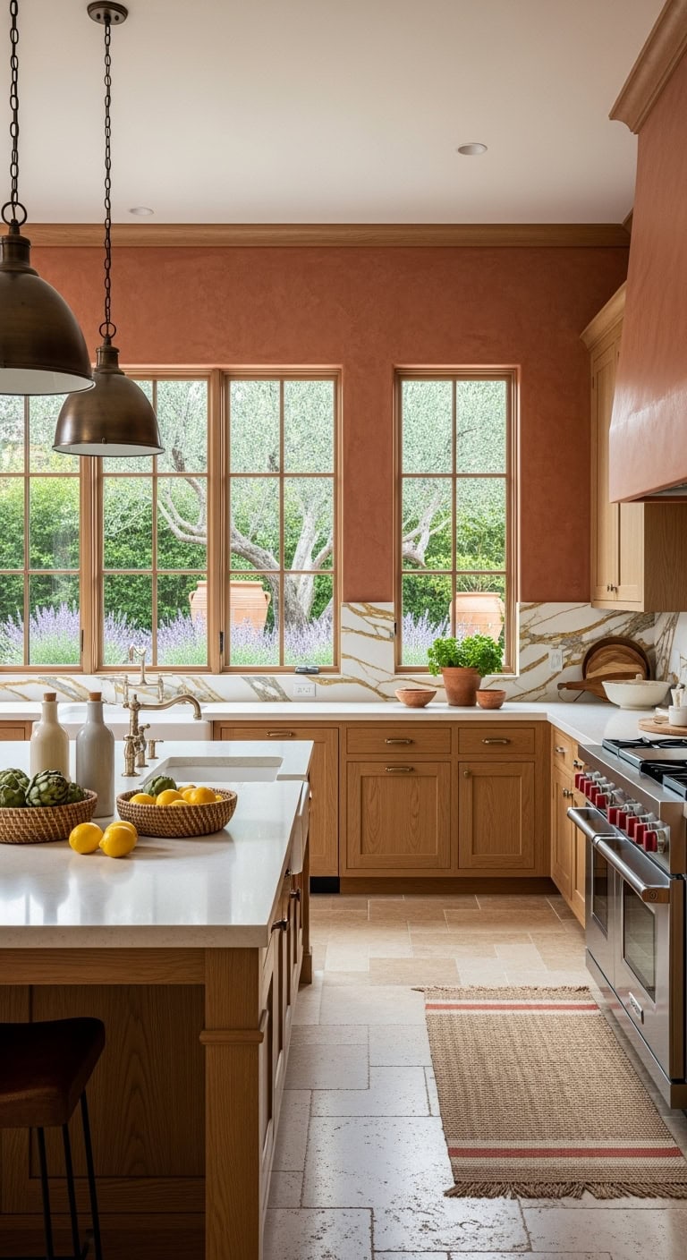 venetian plaster terracotta luxe