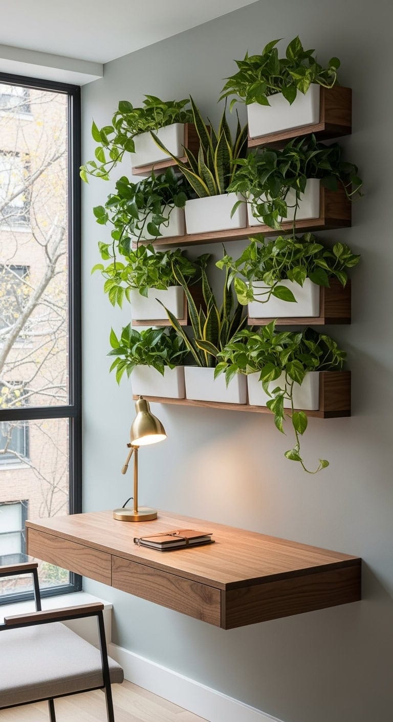 vertical living wall styling