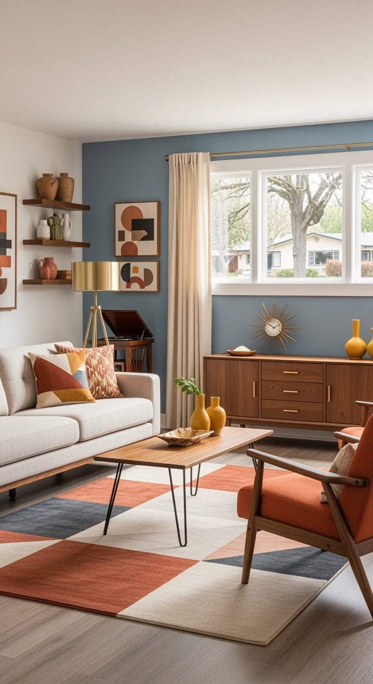 walnut driven mid century warmth