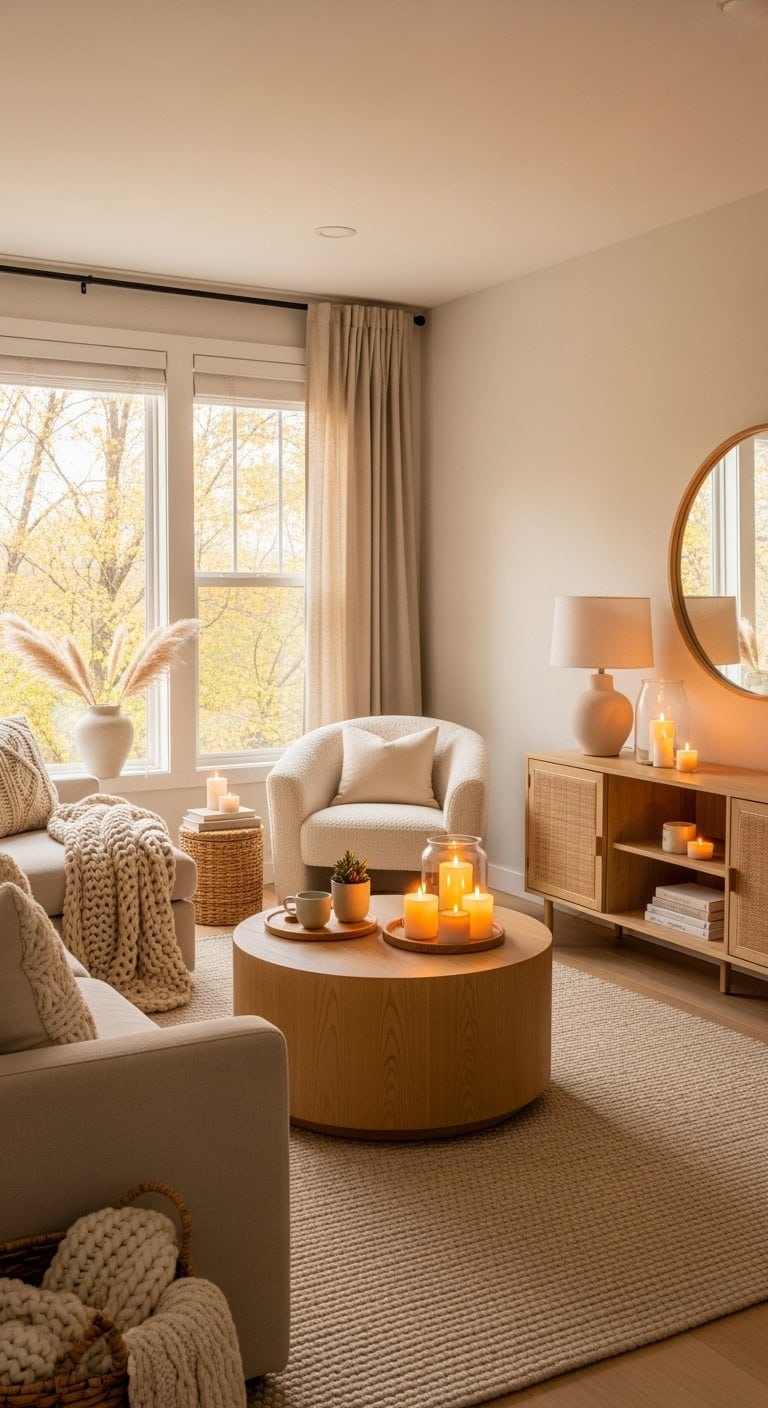 warm beige cozy hygge cocoon