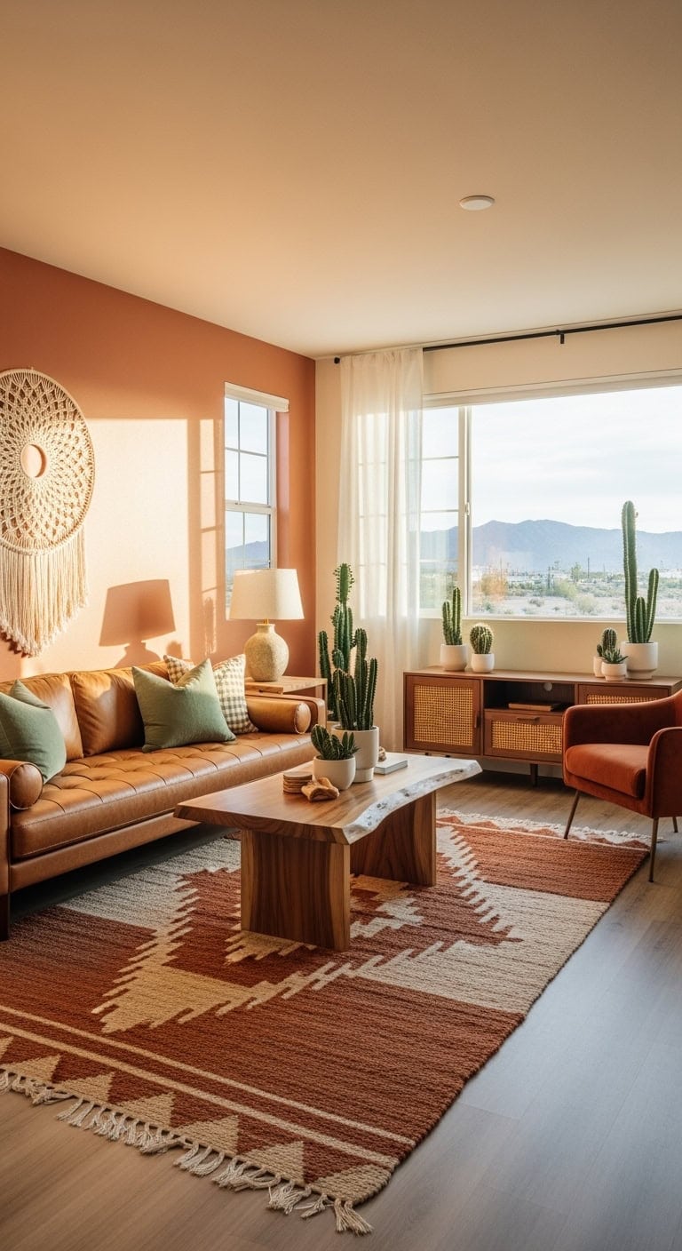 warm desert modern interiors