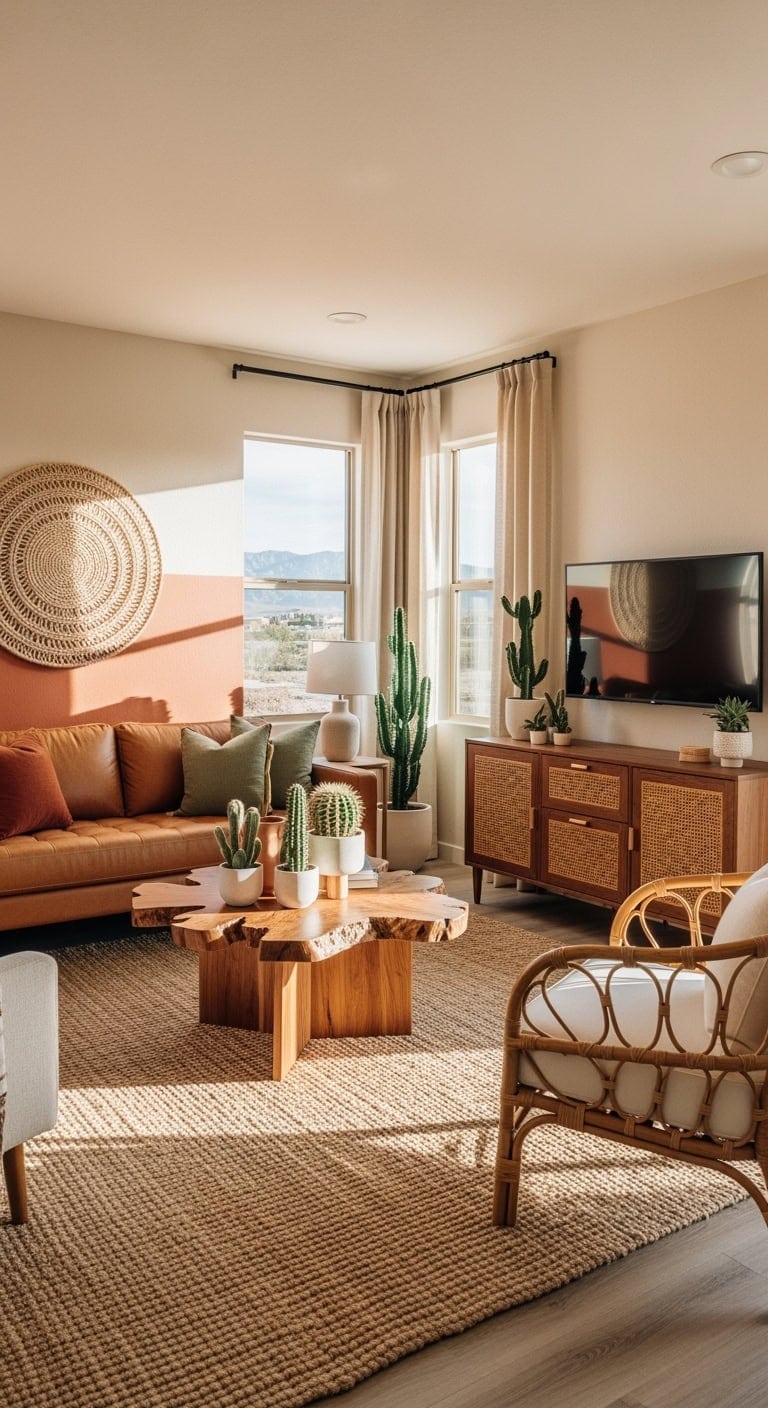 warm desert modern living