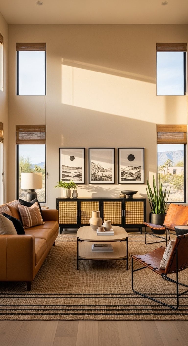 warm desert modern living