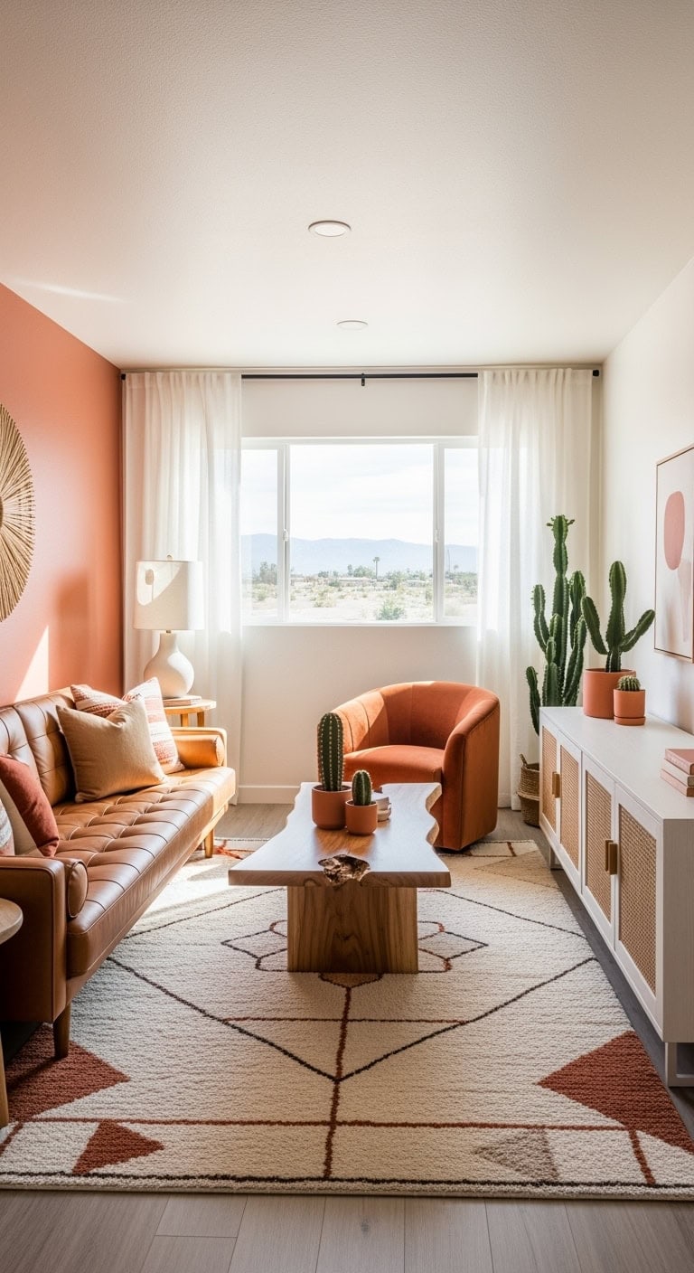 warm terracotta desert modern