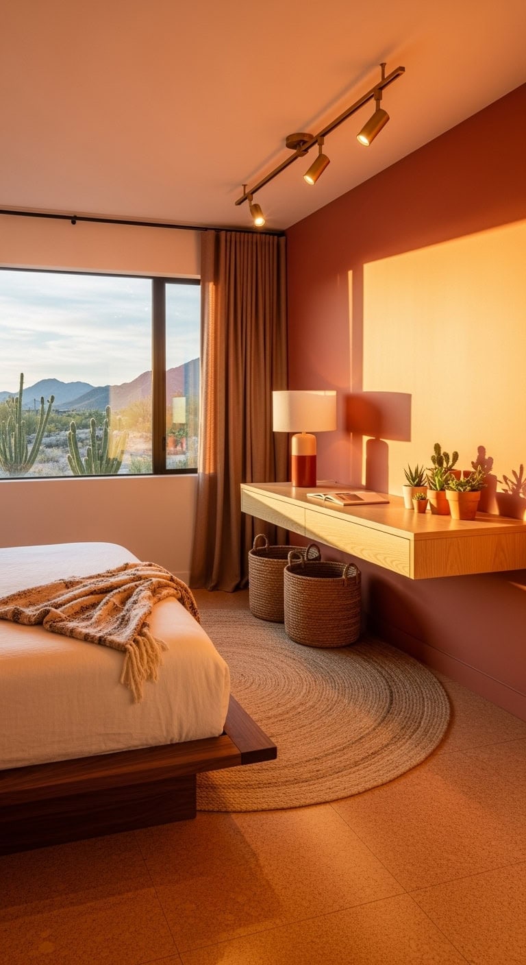 warm terracotta desert retreat