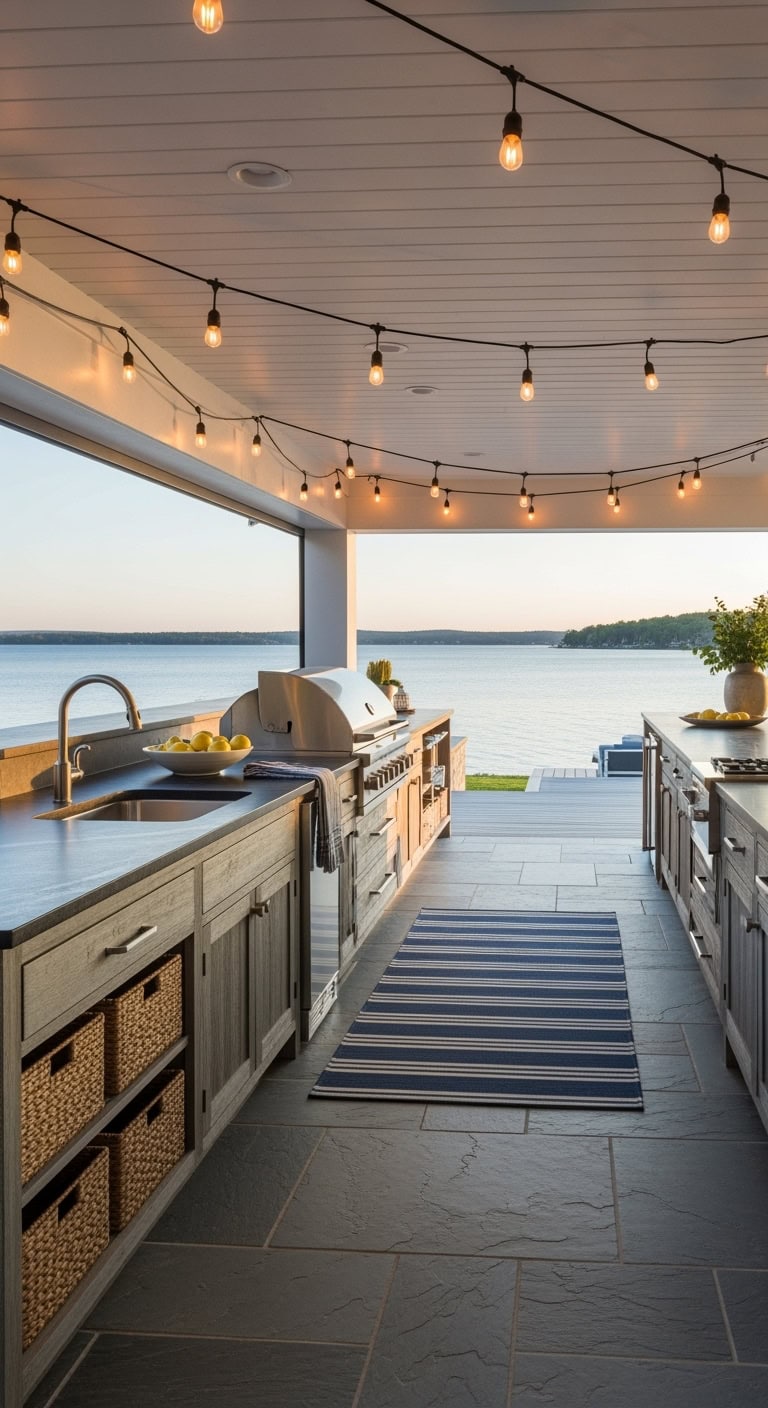 waterfront linear counter layout