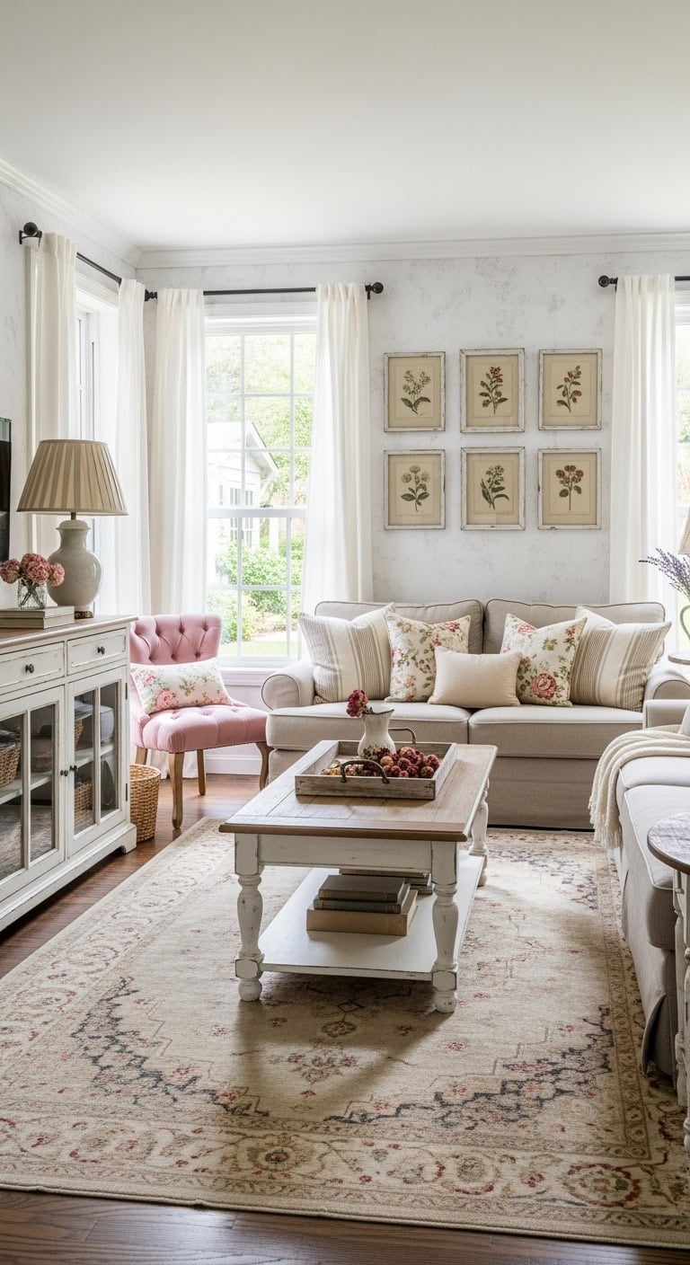 weathered beige shabby chic