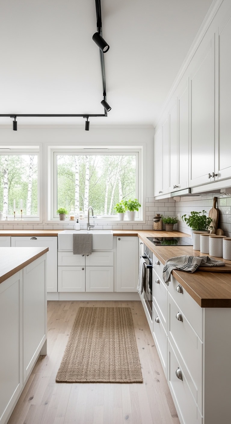 white cabinets light wood