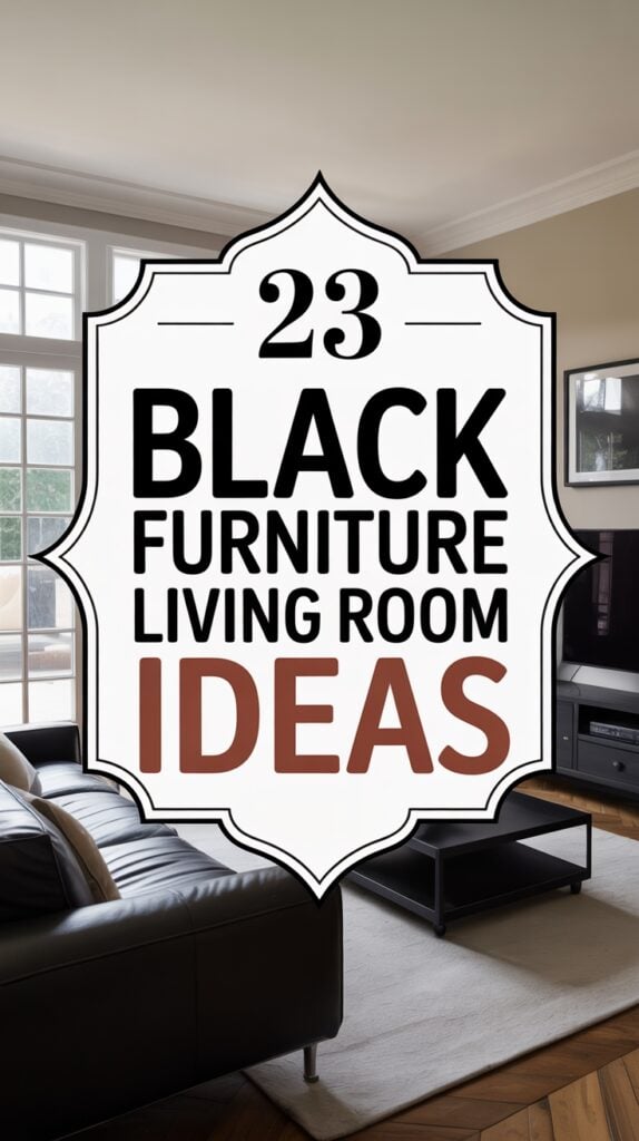23 Cozy Black Furniture Living Room Ideas for Everyday Warmth — free download
