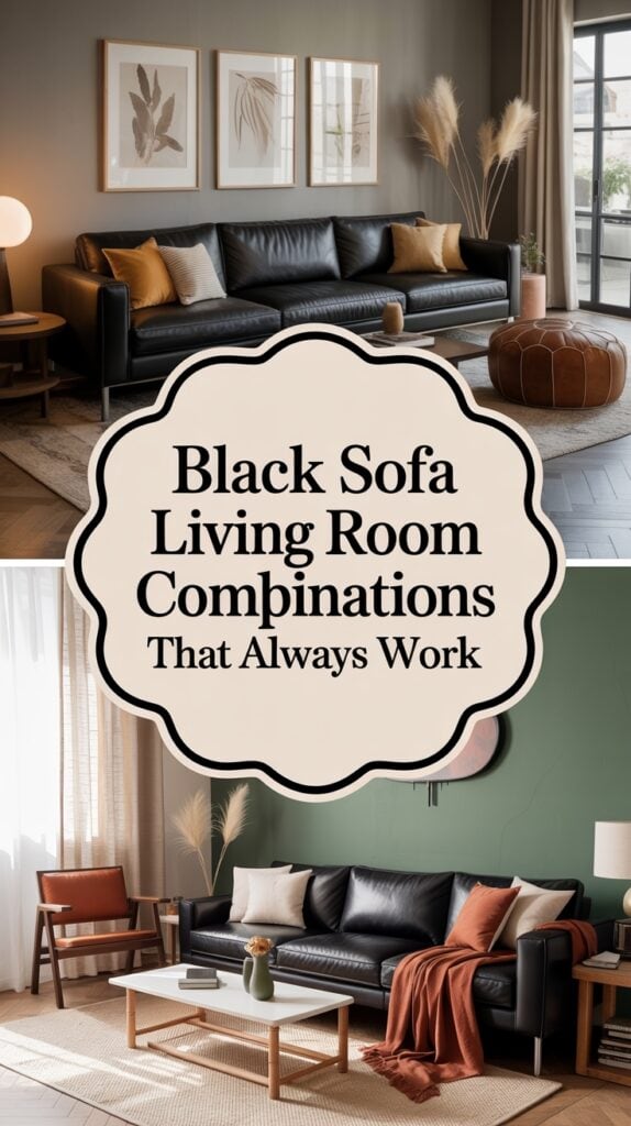 23 Black Sofa Living Room Color Combinations That Always Work — free download