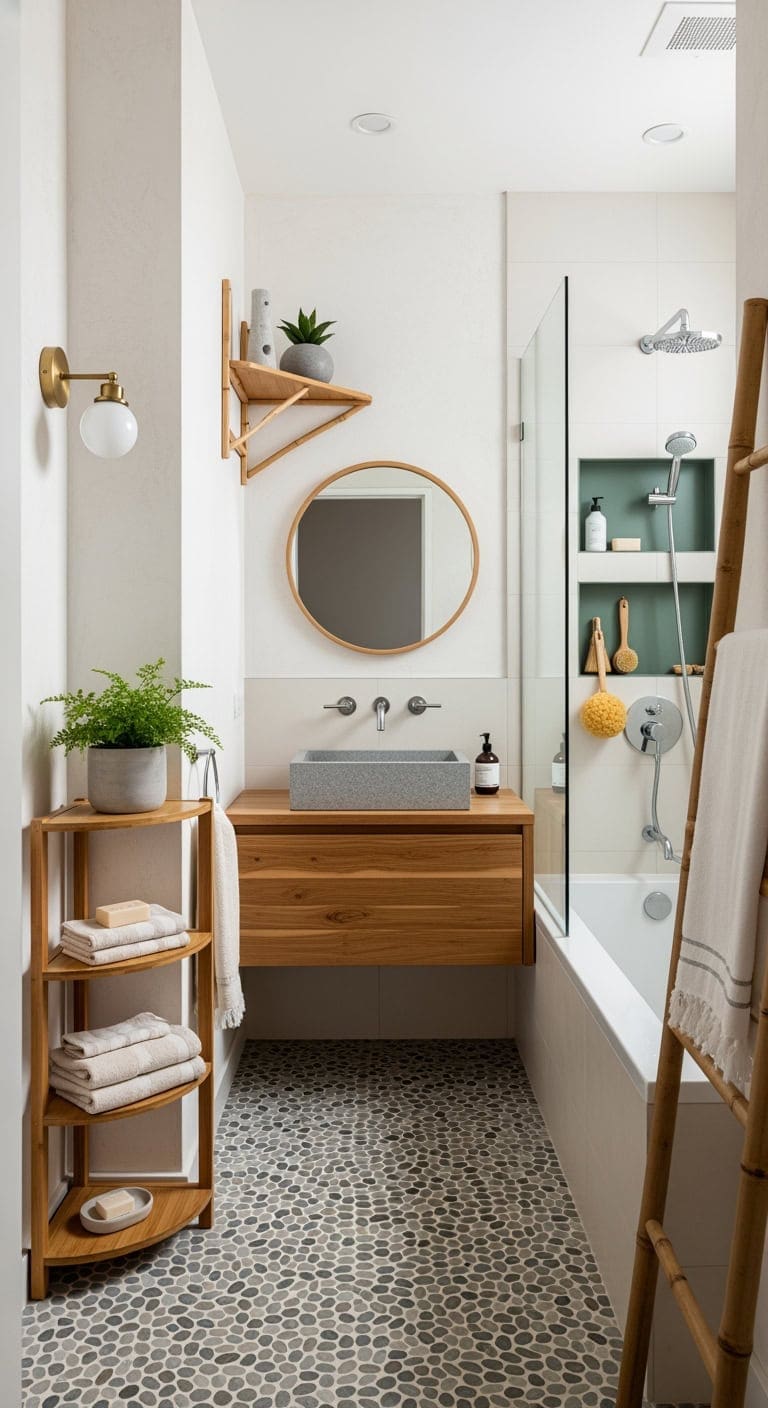 bamboo corner japanese bathroom