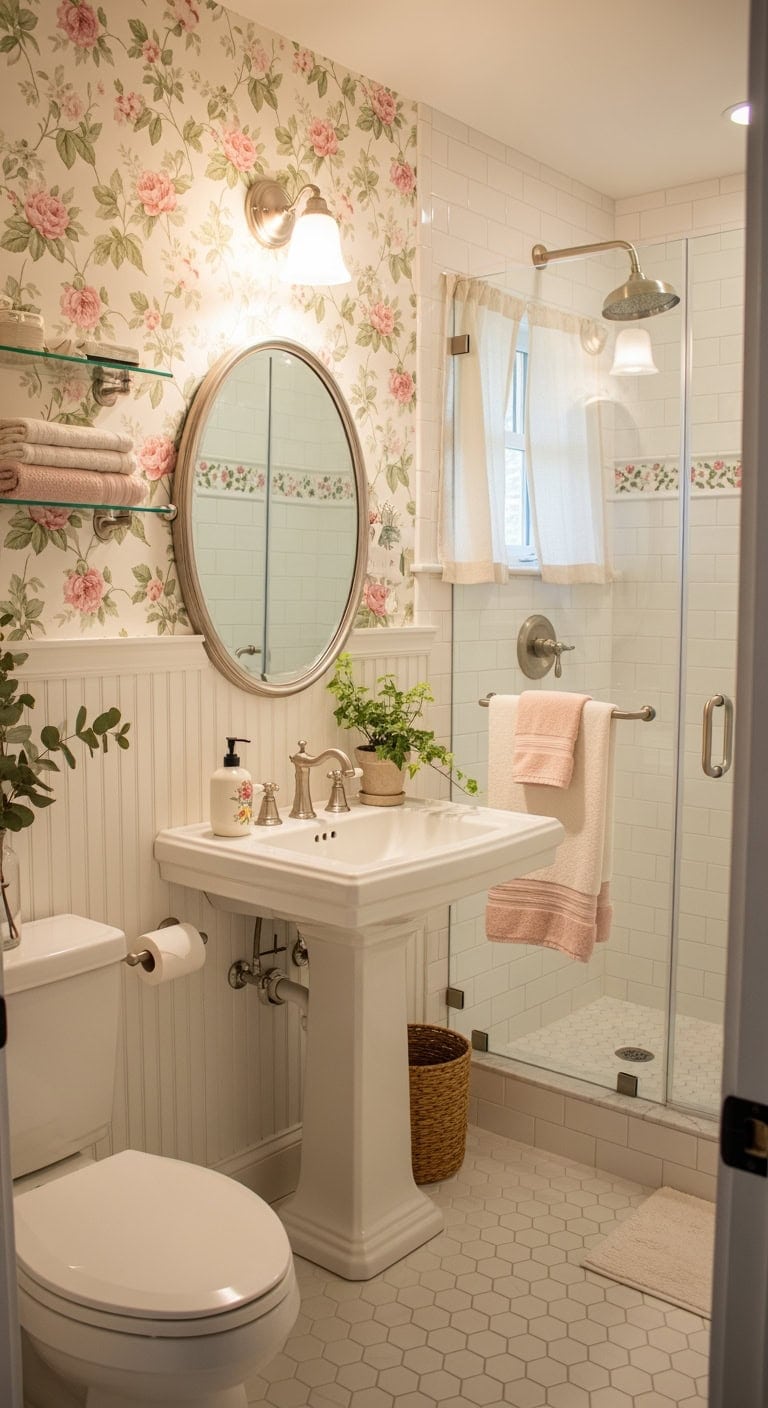 beadboard floral cottage charm