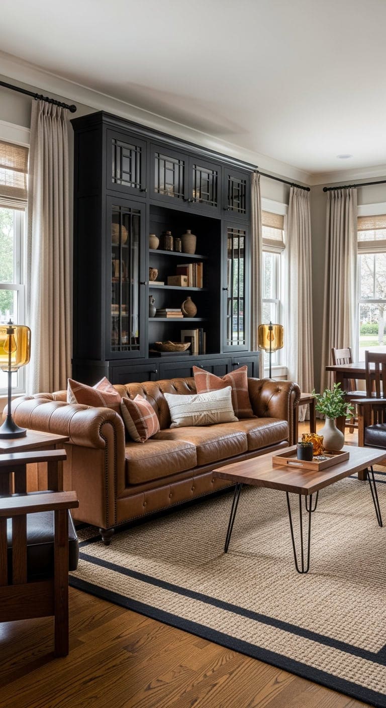 black craftsman built in elegance