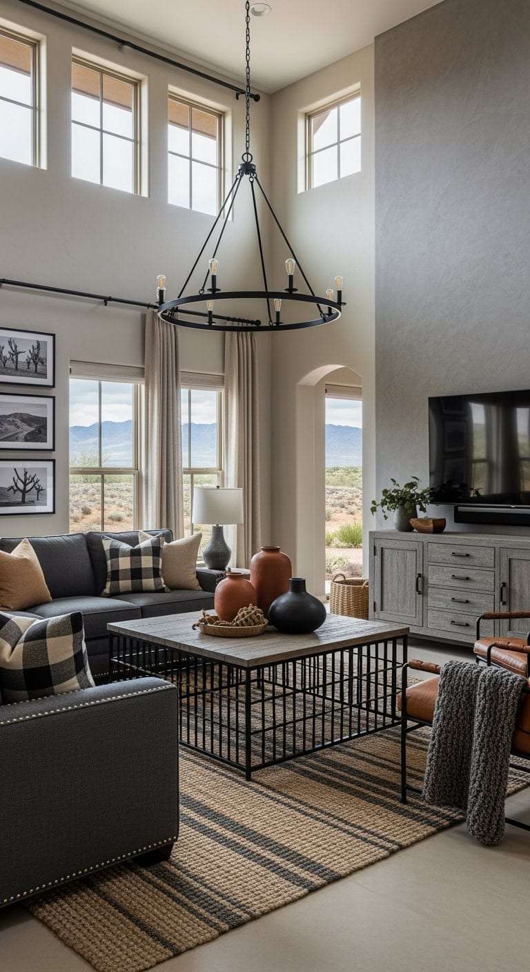 black iron adobe warmth