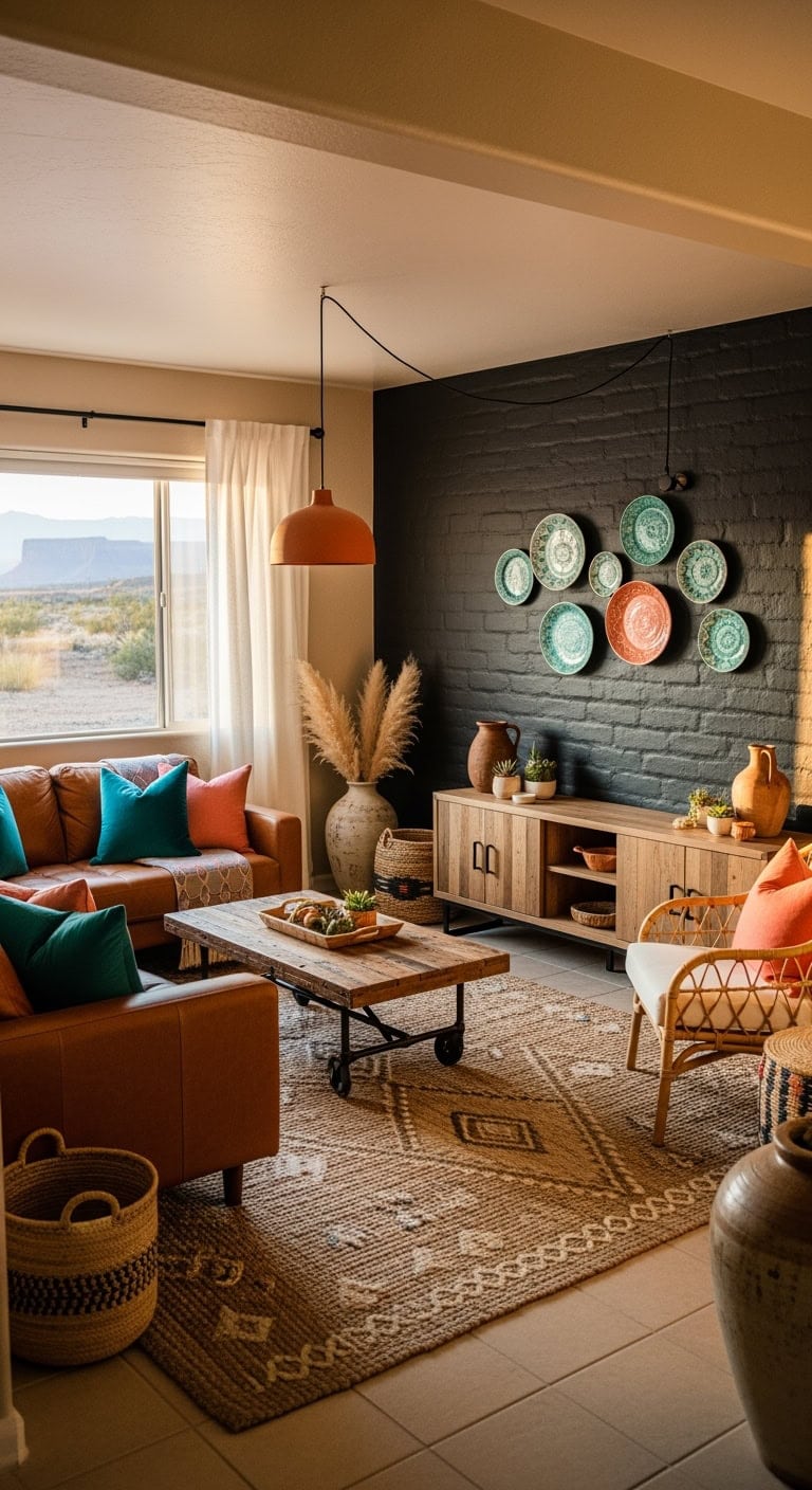 black stucco southwestern retreat