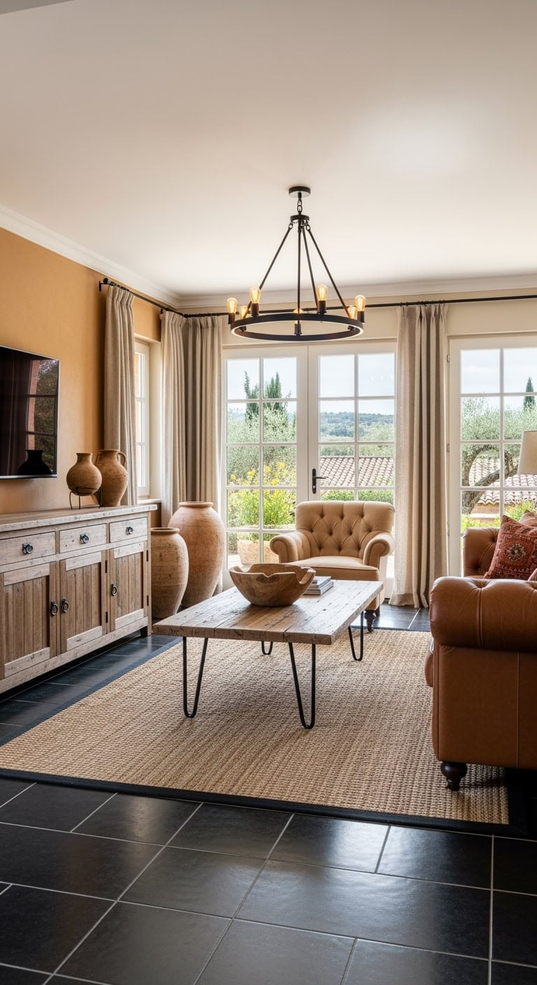 black terracotta mediterranean chic