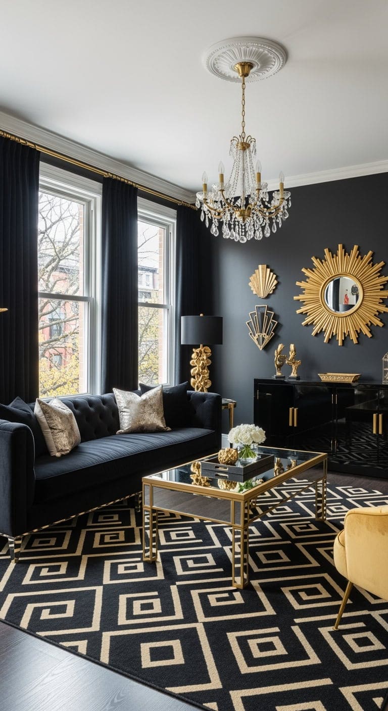 black velvet gold glamour