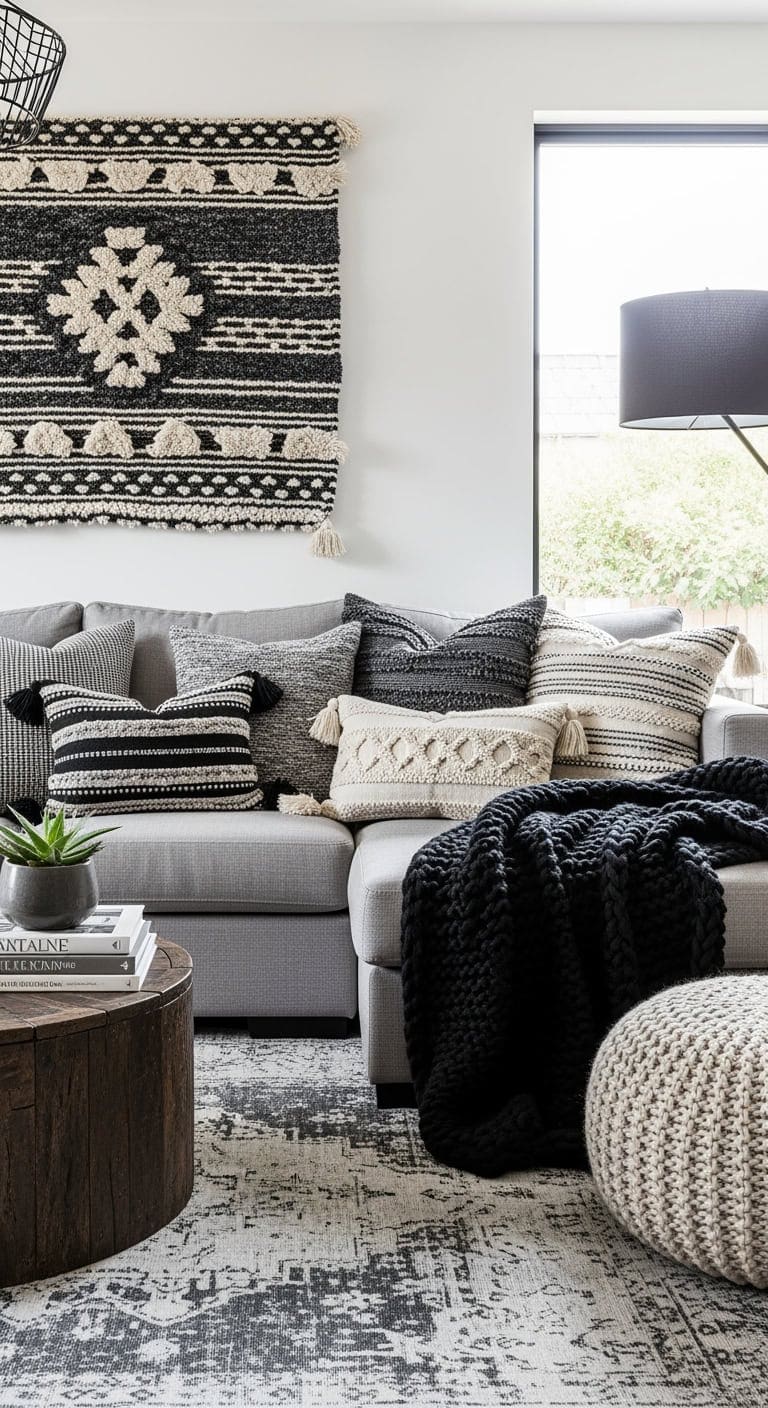 bohemian black and grey sophistication