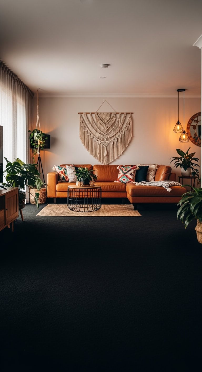 bohemian luxe with black