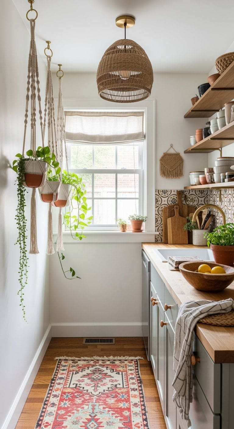 bohemian macram kitchen makeover
