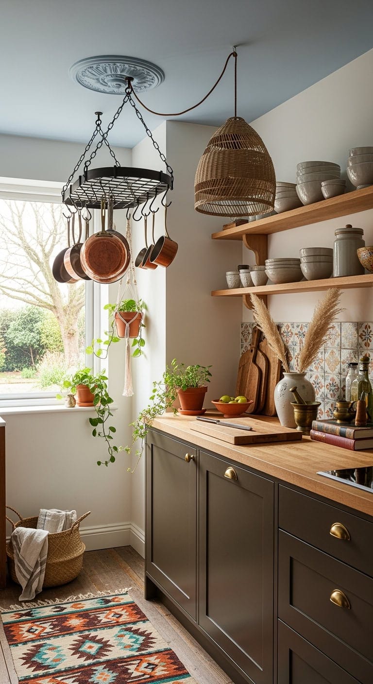 bohemian miniature pot racks