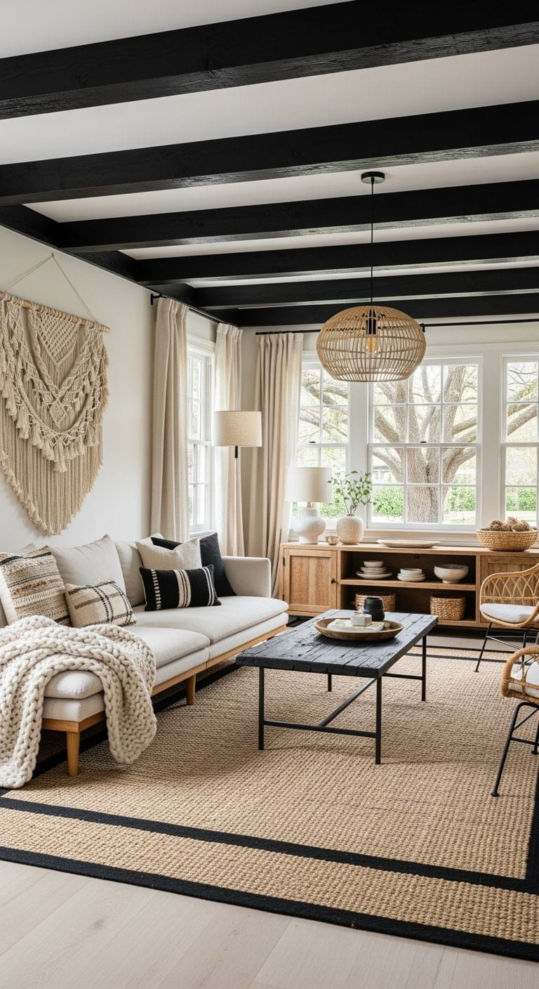 bohemian refined cream macrame