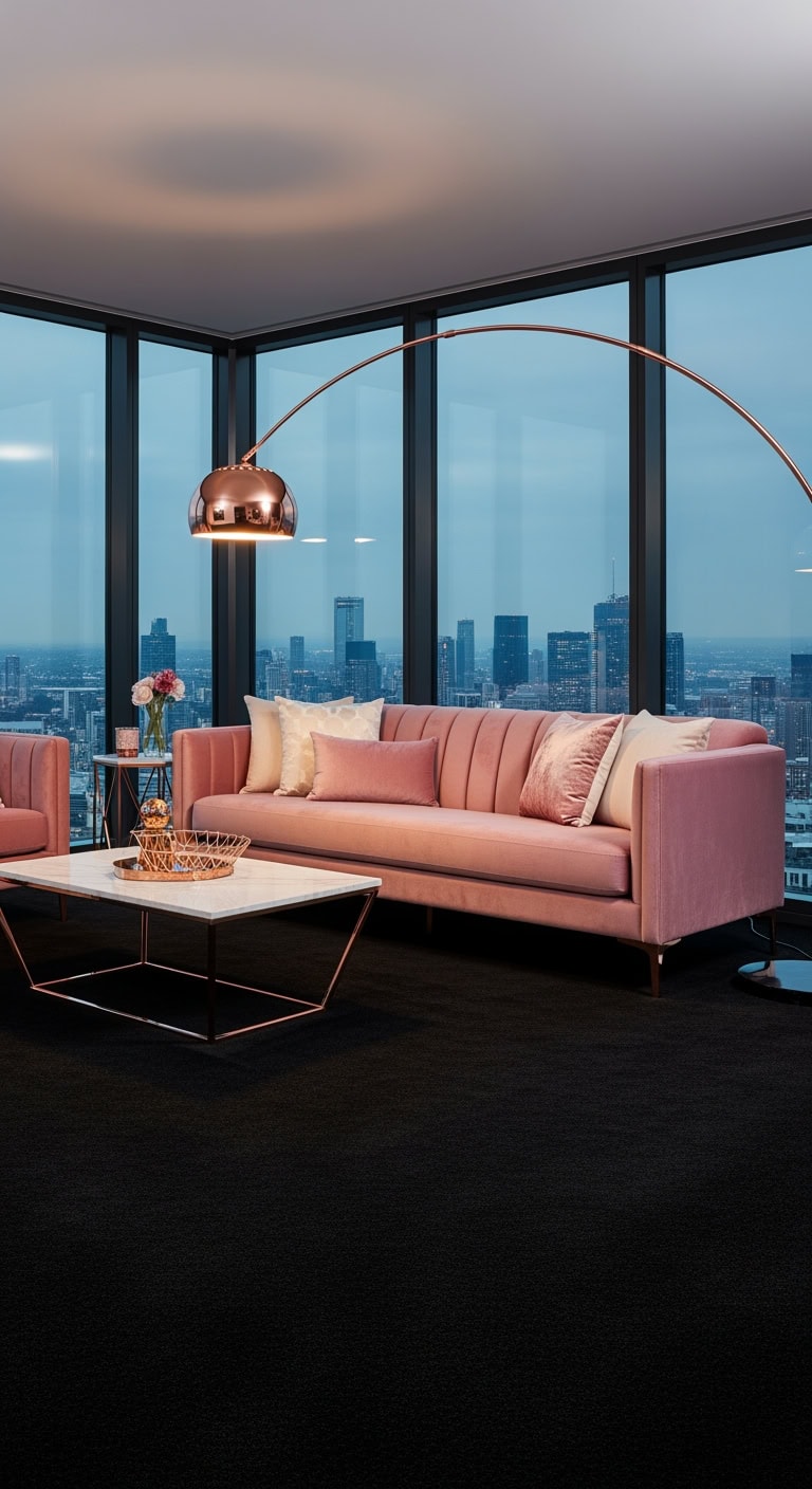 bold black living room trends