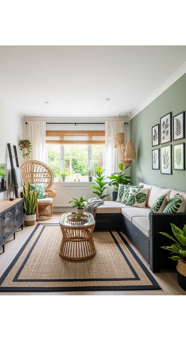 botanical indoor outdoor black accents