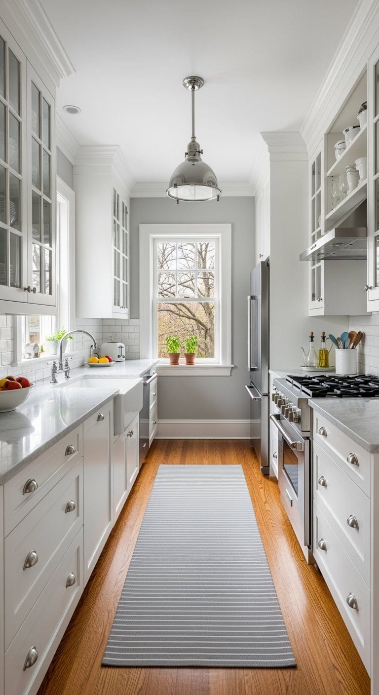 bright boutique style compact kitchen