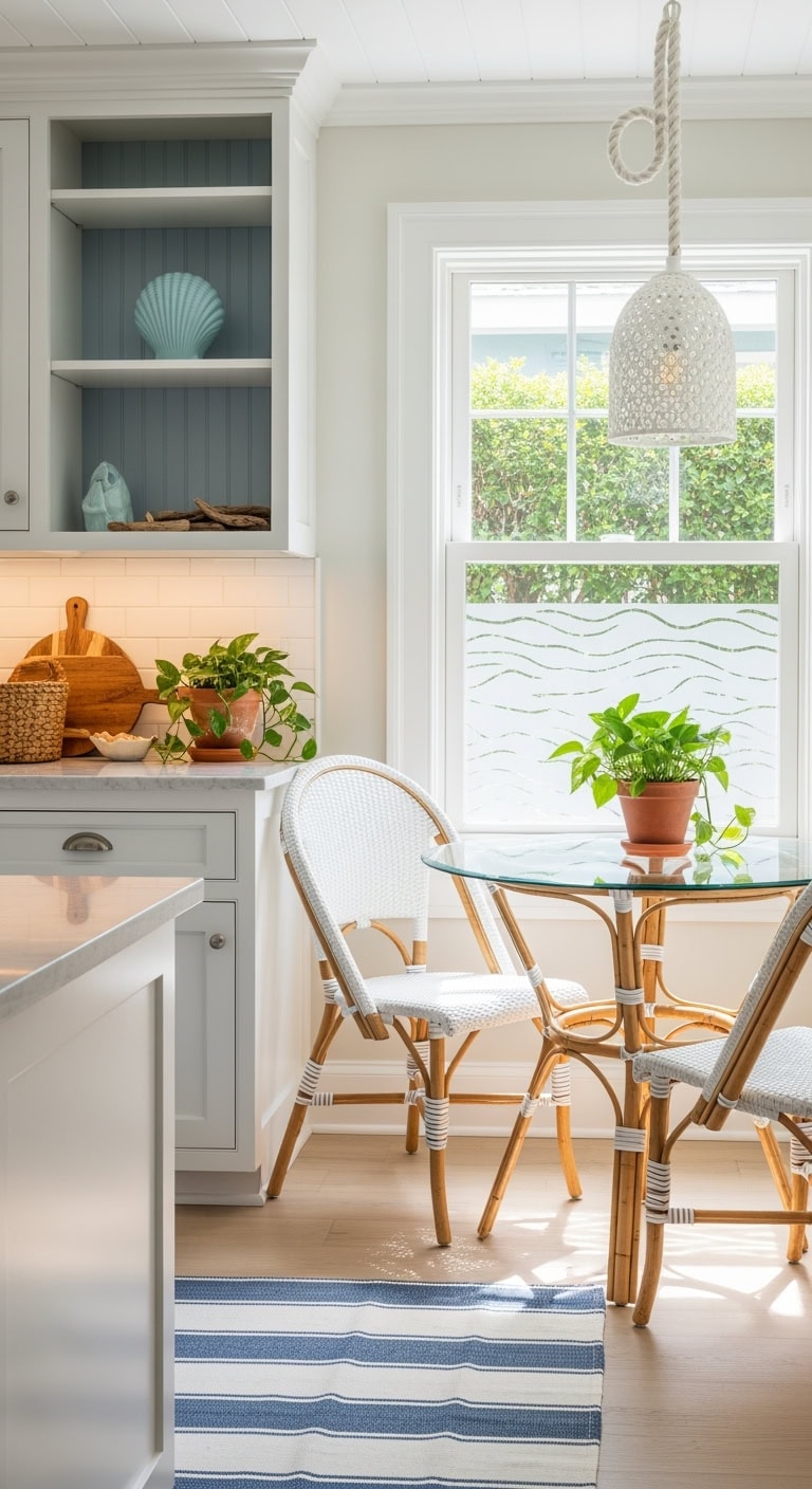 bright coastal glass top bistro